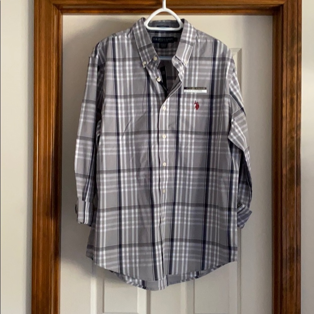 Men’s L Casual Dress Shirt U.S. Polo Assn.